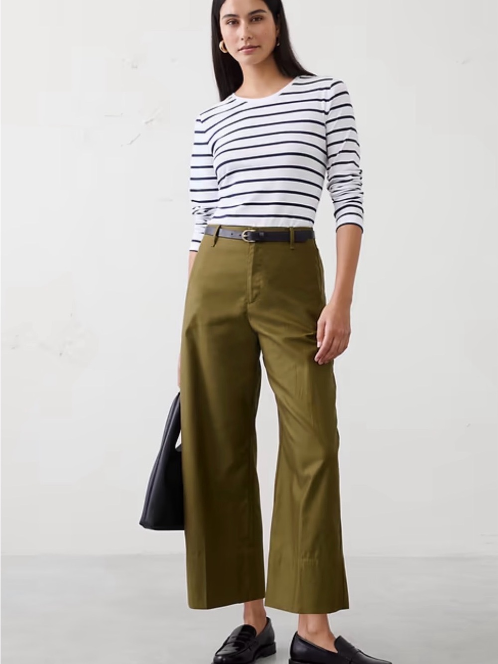 NWT Olive Wide-Leg Pants - Women's